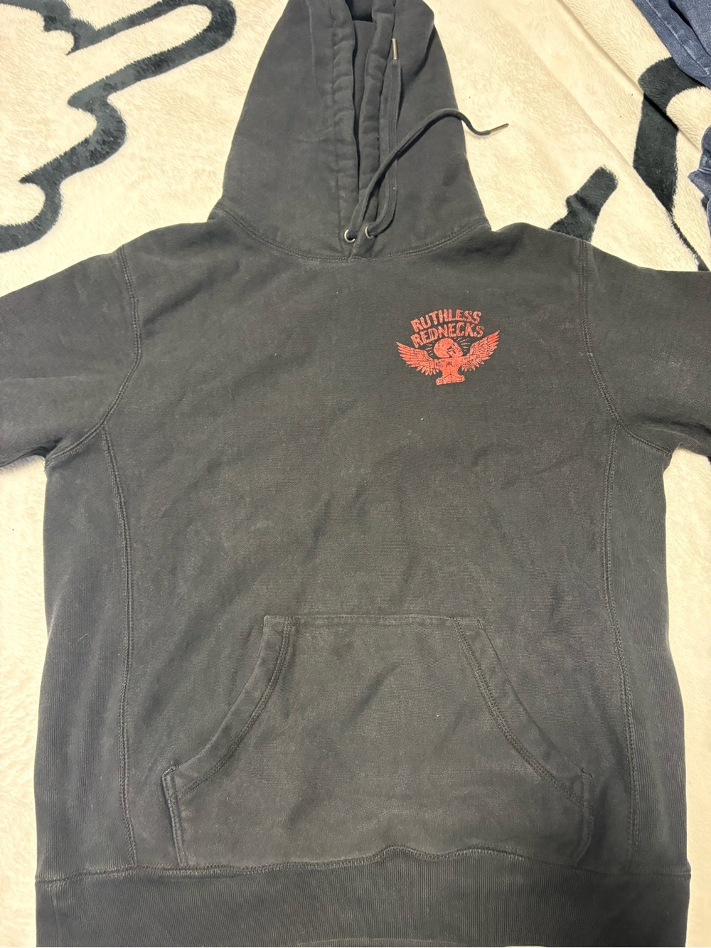 Black Pullover Hoodie - Men